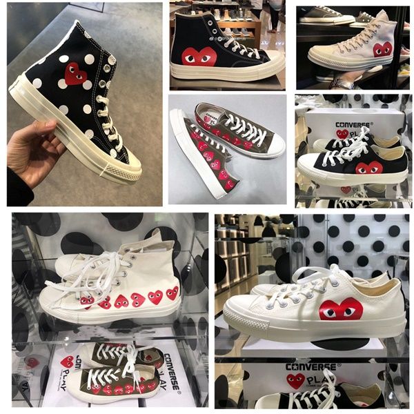 commè des garcòns play x cònverse chùck taylòr all stà r 1970s high motocycle sport shoes black casual canvas shoes eur 35-44
commè des garcòns play x cònverse chùck taylòr all stà r 1970s high motocycle sport shoes black casual canvas shoes eur 35-44