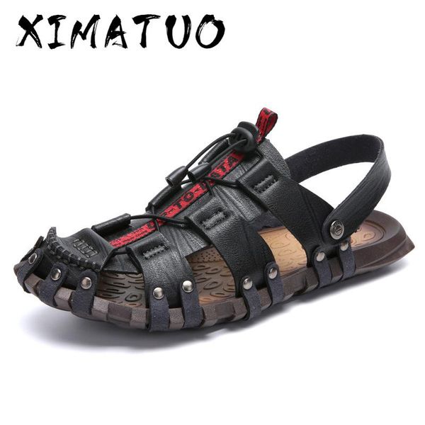 sandals men pu men's sandals fashion outdoor male shoes slip on comfortable flats men water trekking, Black
sandals men pu men's sandals fashion outdoor male shoes slip on comfortable flats men water trekking, Black
