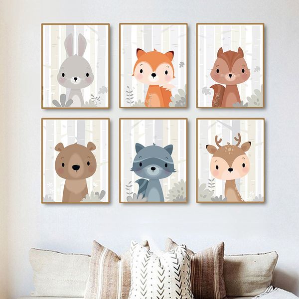 woodland animal prints rabbit bear deer fox wall art poster nordic jungle painting posters nursery picture baby kids room decor
woodland animal prints rabbit bear deer fox wall art poster nordic jungle painting posters nursery picture baby kids room decor