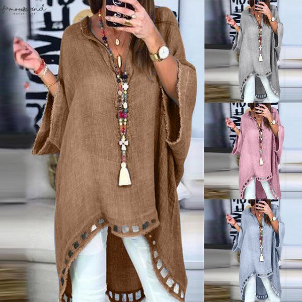 long sleeve fashion womens blouse casual style v neck linen soild long shirt womens and blouses blusas femininas de verão 2020, White
long sleeve fashion womens blouse casual style v neck linen soild long shirt womens and blouses blusas femininas de verão 2020, White