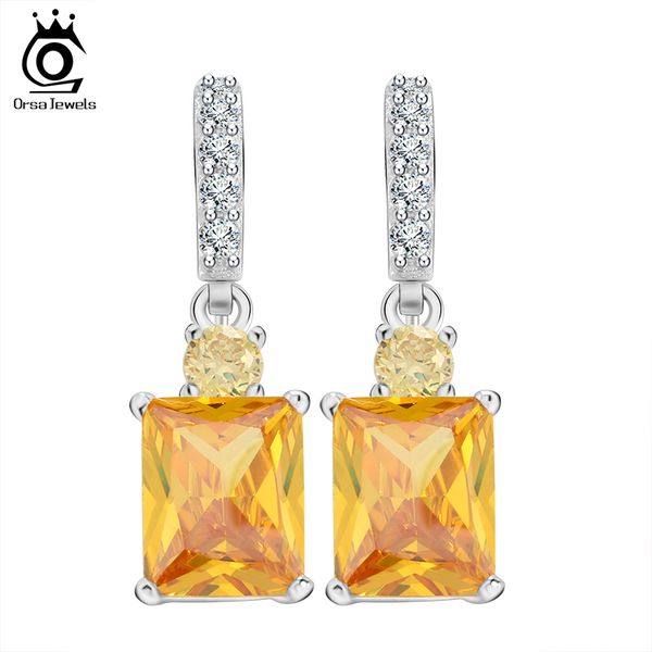 orsa jewels big yellow stone zircon earring beautiful dangle earring for women anniversary gift female earrings oe126, Silver
orsa jewels big yellow stone zircon earring beautiful dangle earring for women anniversary gift female earrings oe126, Silver