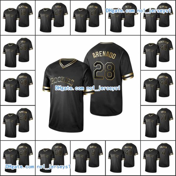 colorado rockies men #28 nolan arenado 19 charlie blackmon 27 trevor story women youth black golden custom jersey
colorado rockies men #28 nolan arenado 19 charlie blackmon 27 trevor story women youth black golden custom jersey