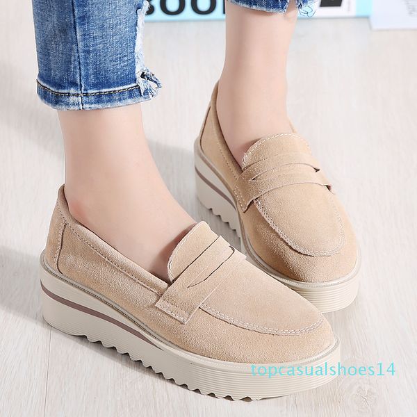 2020 spring women flats shoes leather platform sneakers casual shoes women slip on flats loafers ladies t14, Black
2020 spring women flats shoes leather platform sneakers casual shoes women slip on flats loafers ladies t14, Black