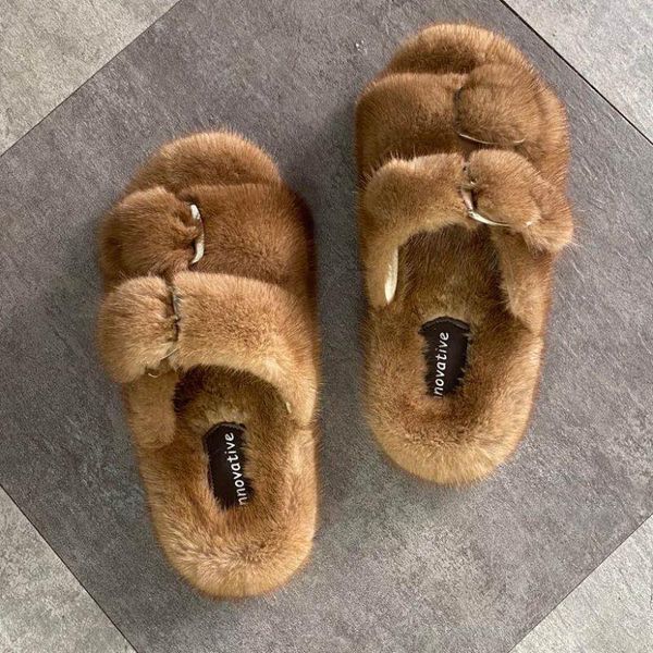 100% real slippers woman rainbow fur slippers shoes cute fur flip flops women travel shoes l -091#, Black
100% real slippers woman rainbow fur slippers shoes cute fur flip flops women travel shoes l -091#, Black