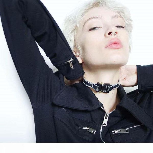 2019 1017 alyx studio logo metal chain necklace torques men women hip hop outdoor street accessories festival gift ship, Golden;silver 
2019 1017 alyx studio logo metal chain necklace torques men women hip hop outdoor street accessories festival gift ship, Golden;silver