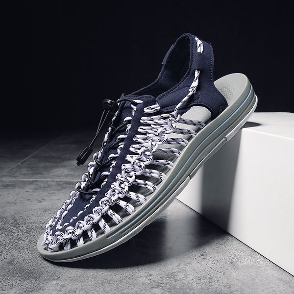 2020 beach sandals man elastic band gladiator sandals for men braided casual shoes mens fashion flats men, Black
2020 beach sandals man elastic band gladiator sandals for men braided casual shoes mens fashion flats men, Black