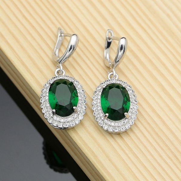 silver 925 earrings for women natural green cubic zirconia white crystal round stone jewelry
silver 925 earrings for women natural green cubic zirconia white crystal round stone jewelry