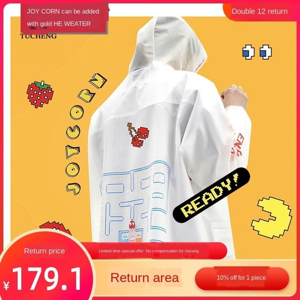 joycorn rain women's fashionable light waterproof transparent coat bean raincoat long whole body poncho, Black
joycorn rain women's fashionable light waterproof transparent coat bean raincoat long whole body poncho, Black