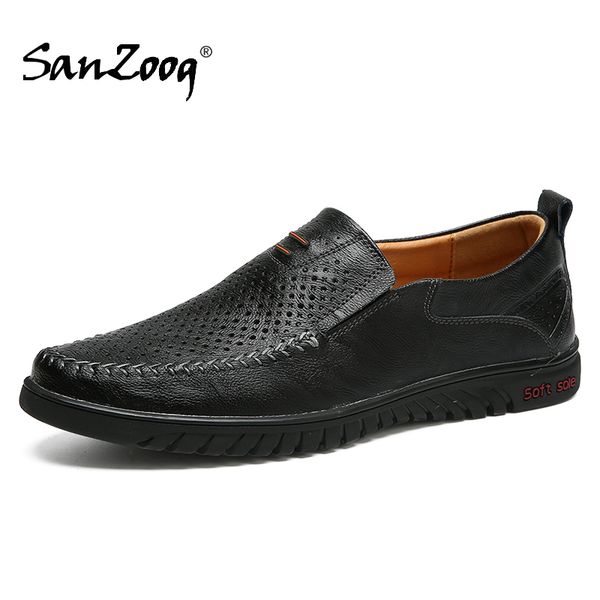 summer breathable slip-on men leather shoes casual mens shoe chaussure homme cuir zapatos de cuero para hombre driving shoes, Black
summer breathable slip-on men leather shoes casual mens shoe chaussure homme cuir zapatos de cuero para hombre driving shoes, Black
