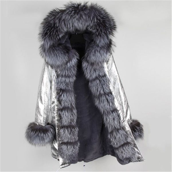 maomaokong 2020 new fashion lady luxury real silver fox fur coat faux fur liner winter jacket, Black
maomaokong 2020 new fashion lady luxury real silver fox fur coat faux fur liner winter jacket, Black