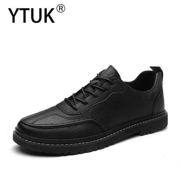 ytuk spring and autumn men's shoes casual men's leather shoes laced microfiber leather men british wild trend, Black
ytuk spring and autumn men's shoes casual men's leather shoes laced microfiber leather men british wild trend, Black