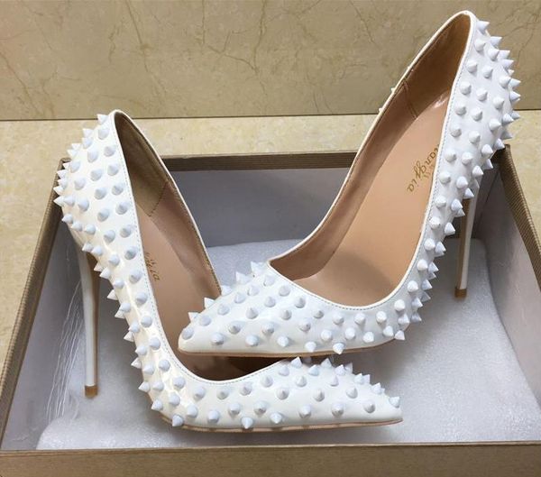 high end quality in 2020 size 35 to 40 red bottom shoes gold rivets spikes high heels genuine leather pointed stiletto heels tradingbear, Black
high end quality in 2020 size 35 to 40 red bottom shoes gold rivets spikes high heels genuine leather pointed stiletto heels tradingbear, Black