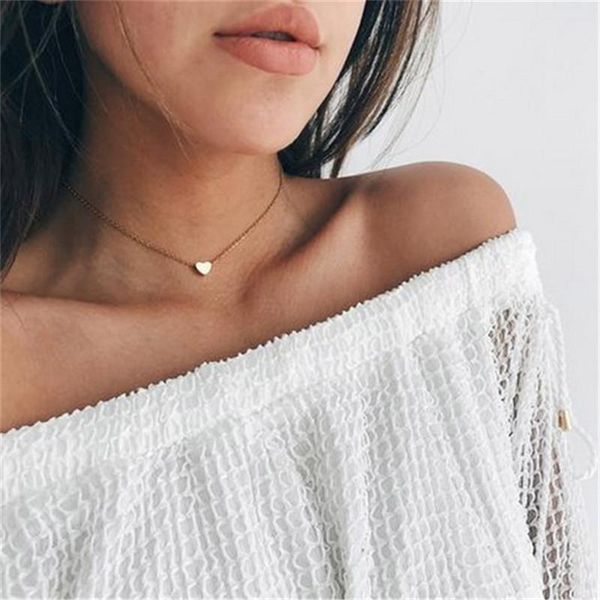 new silver gold color statement chain tiny heart pendants necklaces for women fashion boho collar choker necklace, Golden;silver
new silver gold color statement chain tiny heart pendants necklaces for women fashion boho collar choker necklace, Golden;silver