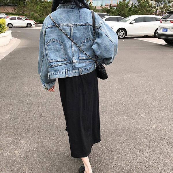 2020 autumn women chic denim jacket long sleeve fashion streetwear casual loose plus size outwear short jeans jacket harajuku, Black;brown
2020 autumn women chic denim jacket long sleeve fashion streetwear casual loose plus size outwear short jeans jacket harajuku, Black;brown