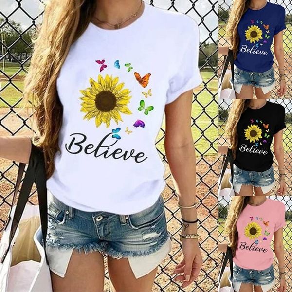 2020 summer believe the life butterfly printing short sleeve kol ootd chic tee s-3xl harajuku graphic tees women, White
2020 summer believe the life butterfly printing short sleeve kol ootd chic tee s-3xl harajuku graphic tees women, White
