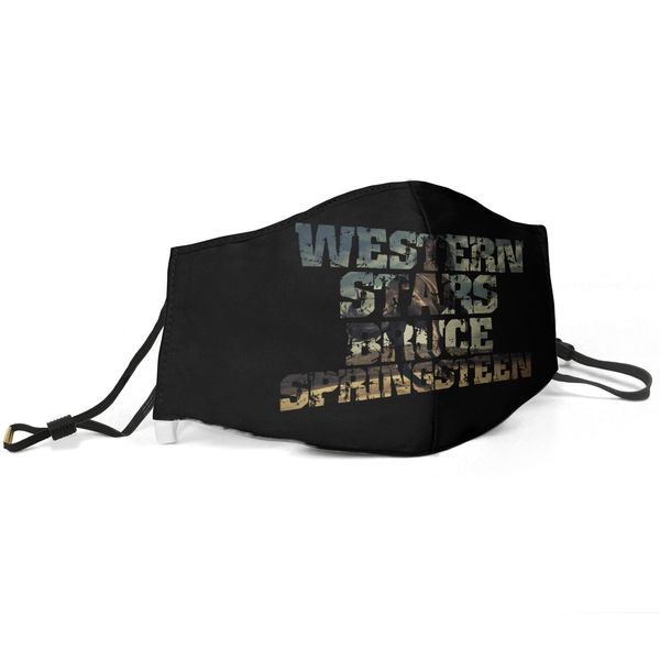 women men face mask dust mask muffle bruce springsteen western stars album printed with adjustable ear hook mas, Silver
women men face mask dust mask muffle bruce springsteen western stars album printed with adjustable ear hook mas, Silver
