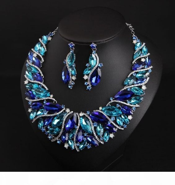 fashion bridal jewelry sets wedding necklace earring for brides party prom costume accessories decoration women d18101003, Silver
fashion bridal jewelry sets wedding necklace earring for brides party prom costume accessories decoration women d18101003, Silver