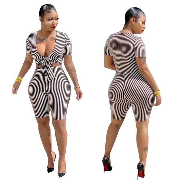 women's jumpsuits & rompers 2021 summer jumpsuit european and american tight striped prints, Black;white
women's jumpsuits & rompers 2021 summer jumpsuit european and american tight striped prints, Black;white