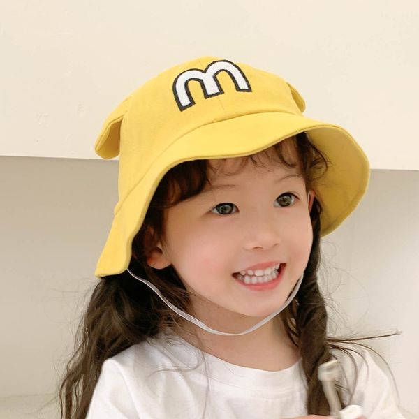 spring and summer new children's cartoon baby screen screen basin thin outdoor protection sun hat girls embroidered sun hat, Yellow
spring and summer new children's cartoon baby screen screen basin thin outdoor protection sun hat girls embroidered sun hat, Yellow