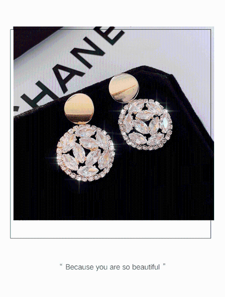 fashion round bouquet crystal rose gold wedding flower rhinestone stud earrings for women jewelry earring set, Golden;silver
fashion round bouquet crystal rose gold wedding flower rhinestone stud earrings for women jewelry earring set, Golden;silver