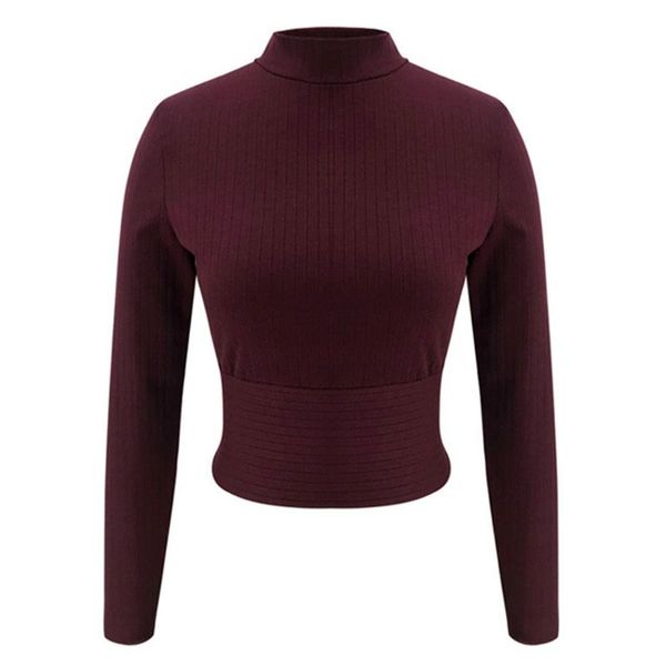 women long sleeve tie back sweater turtleneck ribbed knit slim jumper crop d0lf, White;black
women long sleeve tie back sweater turtleneck ribbed knit slim jumper crop d0lf, White;black