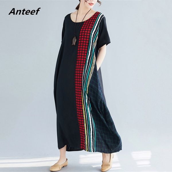 black cotton linen vintage stripe plus size women casual loose long summer dress elegant clothes 2020 ladies dresses sundress, Black;gray
black cotton linen vintage stripe plus size women casual loose long summer dress elegant clothes 2020 ladies dresses sundress, Black;gray