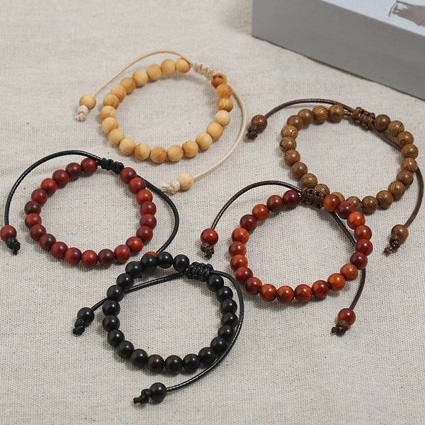 new natural wooden beaded charm adjustable rope bracelet for man women lucky handmade healing balance yoga beads bracelet gift, Black
new natural wooden beaded charm adjustable rope bracelet for man women lucky handmade healing balance yoga beads bracelet gift, Black