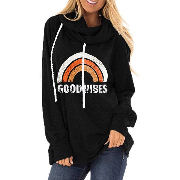 2020 new clothing china wholesale european and american hooded sweater rainbow print loose round neck long sleeve t-shirt, Black
2020 new clothing china wholesale european and american hooded sweater rainbow print loose round neck long sleeve t-shirt, Black