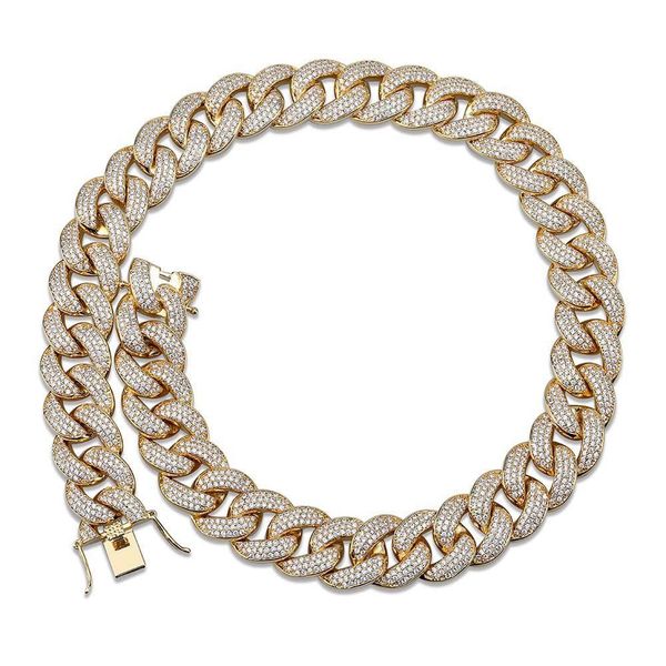 18mm iced out zircon miami cuban link necklace choker silver gold color chain hip hop jewelry 18"22
18mm iced out zircon miami cuban link necklace choker silver gold color chain hip hop jewelry 18"22
