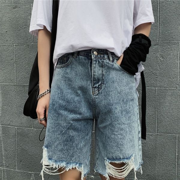 summer ripped denim shorts men's fashion washed retro casual hole denim shorts men streetwear loose hip hop short jeans mens, Blue
summer ripped denim shorts men's fashion washed retro casual hole denim shorts men streetwear loose hip hop short jeans mens, Blue