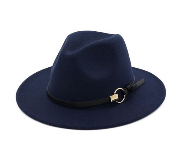 100pcs elegant women solid felt fedora hat band wide flat brim jazz hats stylish trilby panama caps r120, Blue;gray
100pcs elegant women solid felt fedora hat band wide flat brim jazz hats stylish trilby panama caps r120, Blue;gray