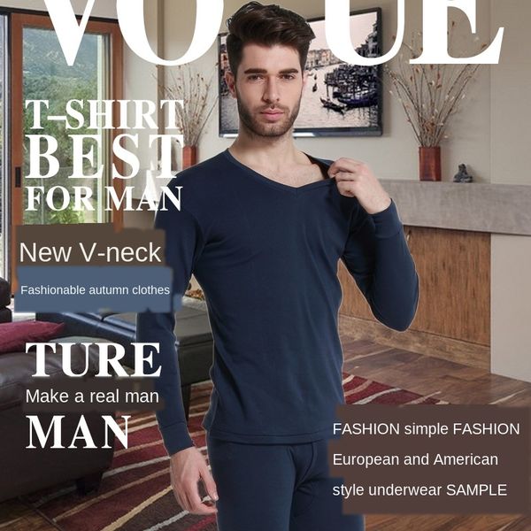 v-neck warm underwear and clothes thin men's cotton thermal underwear set autumn clothes autumn pants base line pants, Black;white
v-neck warm underwear and clothes thin men's cotton thermal underwear set autumn clothes autumn pants base line pants, Black;white