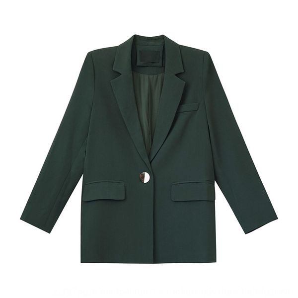 uz0jg 2019 korean style autumn and winter new simple hong kong style solid color one button mid-length long sleeve casual suit for women 201, White;black
uz0jg 2019 korean style autumn and winter new simple hong kong style solid color one button mid-length long sleeve casual suit for women 201, White;black