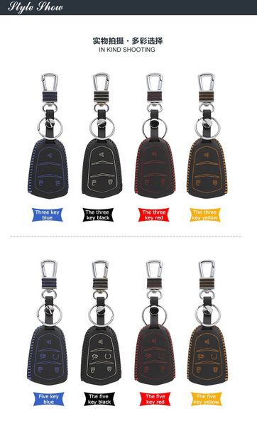 luckeasy for cadillac 2015 2017 genuine leather car key bag/case wallet holder remote key cover key2a
luckeasy for cadillac 2015 2017 genuine leather car key bag/case wallet holder remote key cover key2a