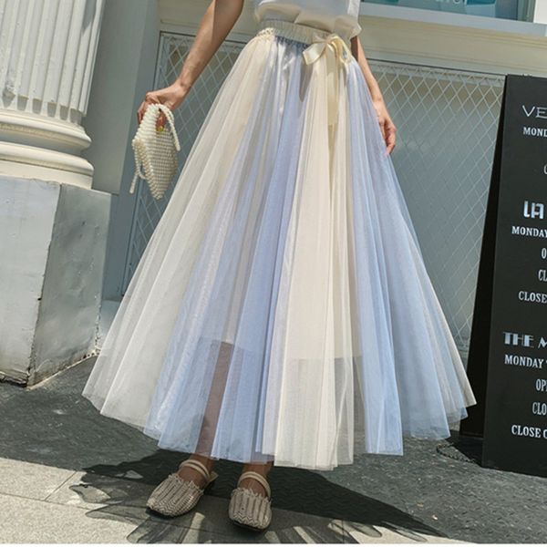 long tulle skirt 2020 new summer mesh maxi skirts womens pachwork color pleated long skirt jupe femme faldas, Black
long tulle skirt 2020 new summer mesh maxi skirts womens pachwork color pleated long skirt jupe femme faldas, Black