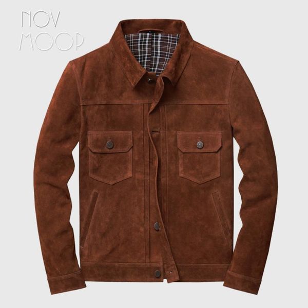 men's leather & faux novmoop korean youthful style brownish yellow color button breasted cowskin jacket man winter coat deri ceket casa, Black
men's leather & faux novmoop korean youthful style brownish yellow color button breasted cowskin jacket man winter coat deri ceket casa, Black