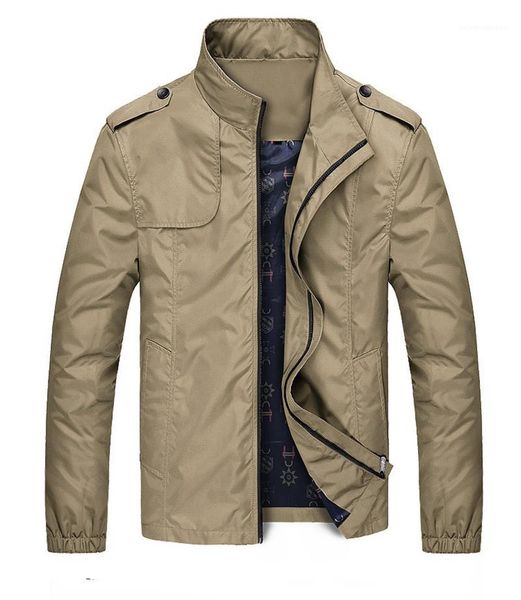 solid color windbreaker long sleeve with pockets zipper mens designer coats stand collar spring mens jackets autumn, Black;brown
solid color windbreaker long sleeve with pockets zipper mens designer coats stand collar spring mens jackets autumn, Black;brown