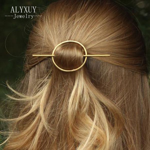 alyxuy new fashion simple round hairpins jewelry women girls metal circle hair clips wedding party hair accessories h408, Golden;silver
alyxuy new fashion simple round hairpins jewelry women girls metal circle hair clips wedding party hair accessories h408, Golden;silver