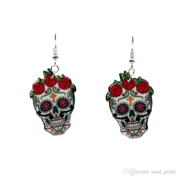 wholesale exaggeration skeleton earrings fashion acrylic rose designer earrings mix styles women earrings jewelry for halloween accessories, Silver
wholesale exaggeration skeleton earrings fashion acrylic rose designer earrings mix styles women earrings jewelry for halloween accessories, Silver