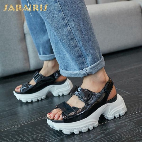 sarairis 2020 new arrivals patent leather summer sandals woman shoes hook&loop platform comfortable gladiator sandals female, Black
sarairis 2020 new arrivals patent leather summer sandals woman shoes hook&loop platform comfortable gladiator sandals female, Black