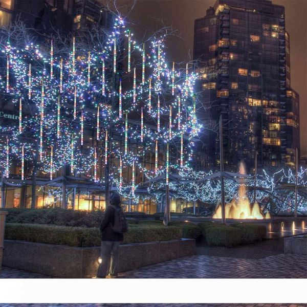 led meteor rain light, outdoor light string, waterproof garden light 30cm 8 tube snowflake falling icicles icicle stacking lights
led meteor rain light, outdoor light string, waterproof garden light 30cm 8 tube snowflake falling icicles icicle stacking lights