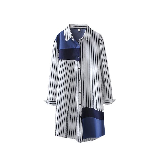 sondr women striped hit color split blouse new lapel long sleeve loose fit shirt fashion tide spring summer 2020, White
sondr women striped hit color split blouse new lapel long sleeve loose fit shirt fashion tide spring summer 2020, White