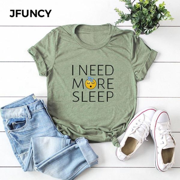 jfuncy need more sleep letter printed tshirt women tees 100% cotton summer female t-shirt plus size woman casual shirts, White
jfuncy need more sleep letter printed tshirt women tees 100% cotton summer female t-shirt plus size woman casual shirts, White