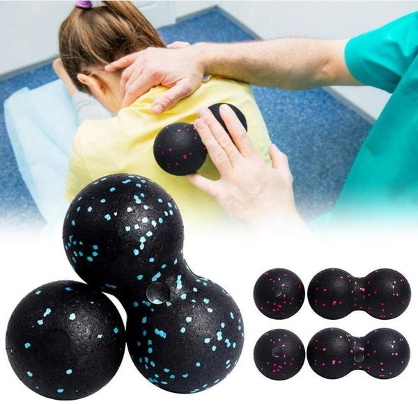 (ship Now)peanut Massage Ball Fascia Ball Set Double Lacrosse Fitness Mobility For Physical Therapy Self-myofascial Release