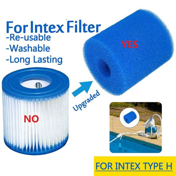 For Intex Type H Washable Reusable Swimming Pool Filter Foam Sponge Filter Sponges Accessories Practical Biochemical Decorat