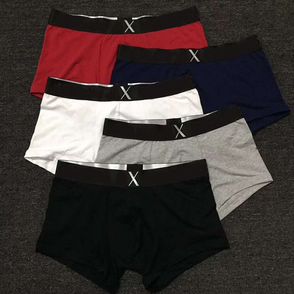 Image of Hot 5pcs/Bag Mens Underwear Boxer Brief Shorts Stylish Mens Vintage Cotton Sexy Gay Cueca Boxer Beach Breathable BoxerShorts Underpants
