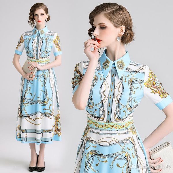 court printing women dress fashion new women's fashion waist slimming lapel stort sleeve dress, White;black
court printing women dress fashion new women's fashion waist slimming lapel stort sleeve dress, White;black