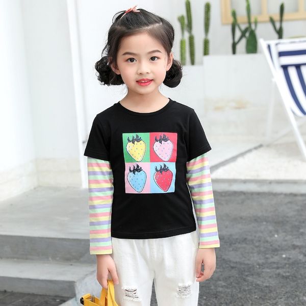 mxgsy british style t-shirt clothing children's clothing girl autumn baby girl korean style children's striped fake 2 pieces cotto, Blue
mxgsy british style t-shirt clothing children's clothing girl autumn baby girl korean style children's striped fake 2 pieces cotto, Blue