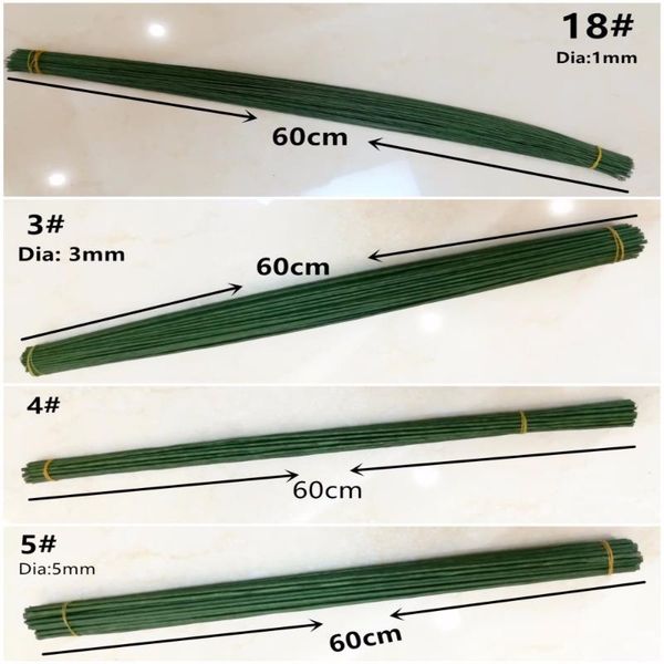 1mm 2/3/4/5mm 40/60cm dark green wire silk flowers stem diy handmade decorative wreath artificial flower branches florist crafts
1mm 2/3/4/5mm 40/60cm dark green wire silk flowers stem diy handmade decorative wreath artificial flower branches florist crafts