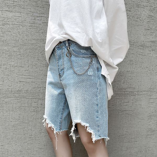 summer ripped denim shorts men's fashion washed retro casual short jeans men streetwear loose hip hop hole denim shorts mens, Blue
summer ripped denim shorts men's fashion washed retro casual short jeans men streetwear loose hip hop hole denim shorts mens, Blue
